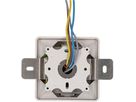 Steckdose 2x Typ 13 1S AP mit Montagebügel priamos weiss
