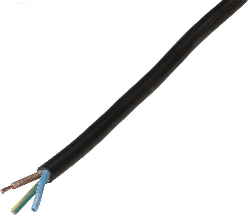 TD-Kabel H05VV-F3G1.0 schwarz