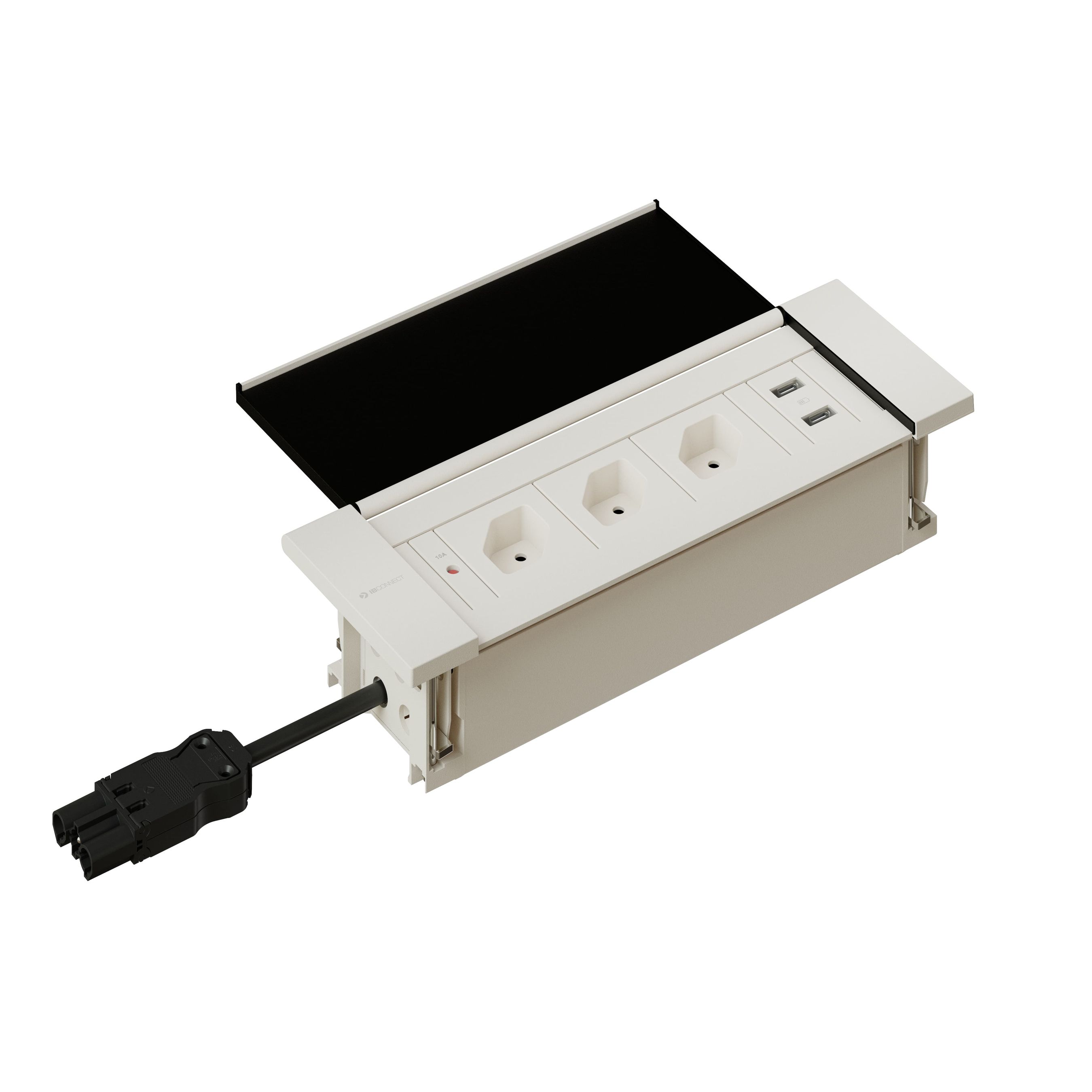 NEXO Steckdoseneinheit weiss 3x Typ 13 1x USB-C/C