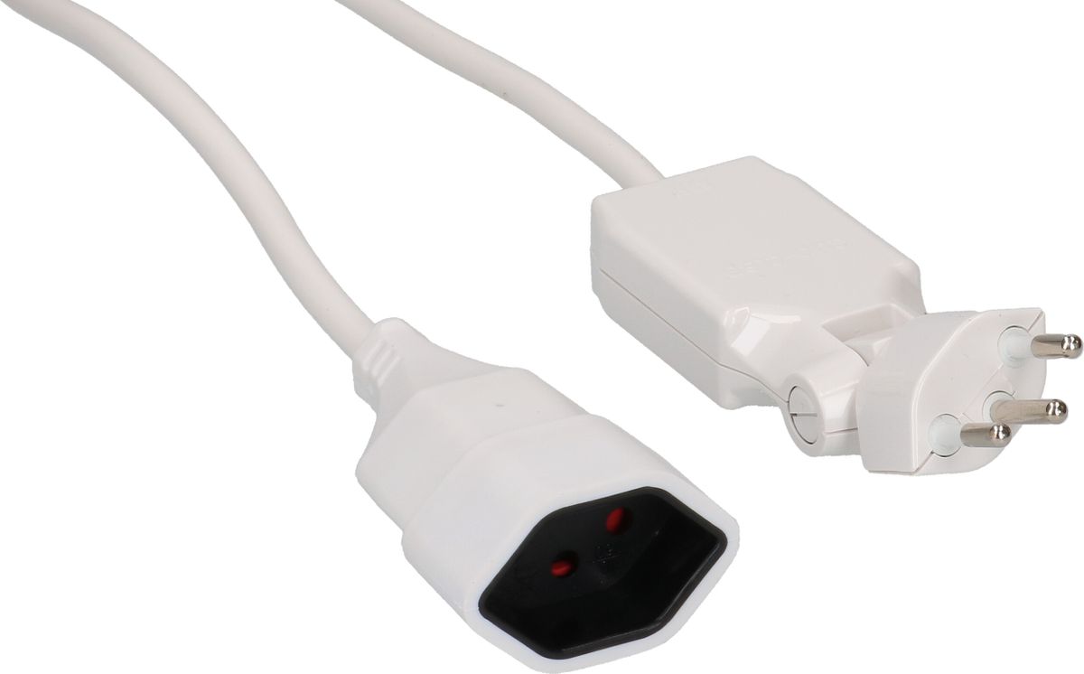 TD-Verlängerung H05VV-F3G1.0 5m ws clip-clap OCP Typ 12 / Typ 13