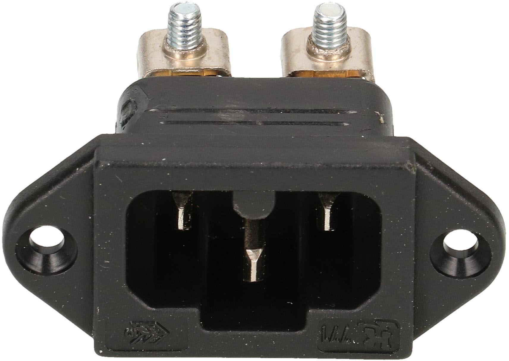 Apparatestecker Typ C16A 3-polig schwarz