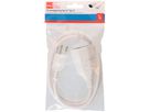Prolunga TD H05VV-F3G1.0 1m bianco BS tipo 12 / tipo 13