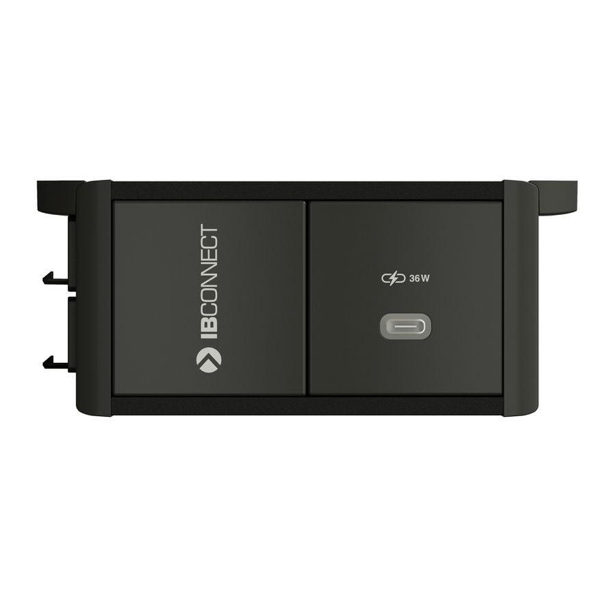 BIT Steckdoseneinheit schwarz 1x USB-C 36W