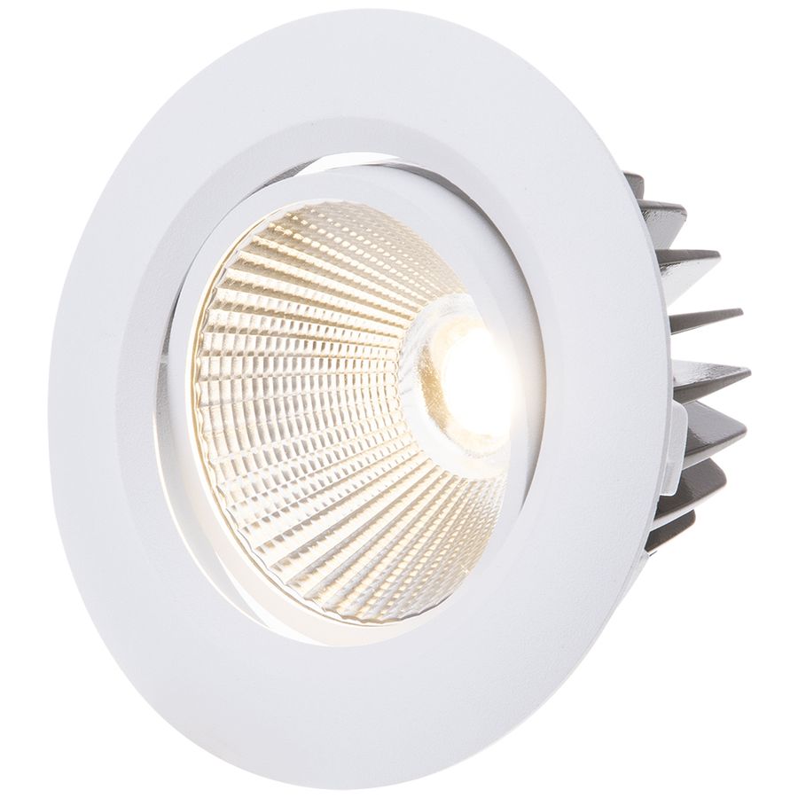 LED-Downlight "AXO" matt white, 3000K, 960lm, 38°