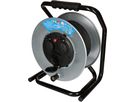 Steel cable reel IP55 with 3x sockets type 13 25m