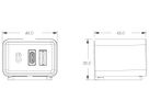 LIBERTY unité de prise de courant Piccolo avec USB-C/C 150W blanc