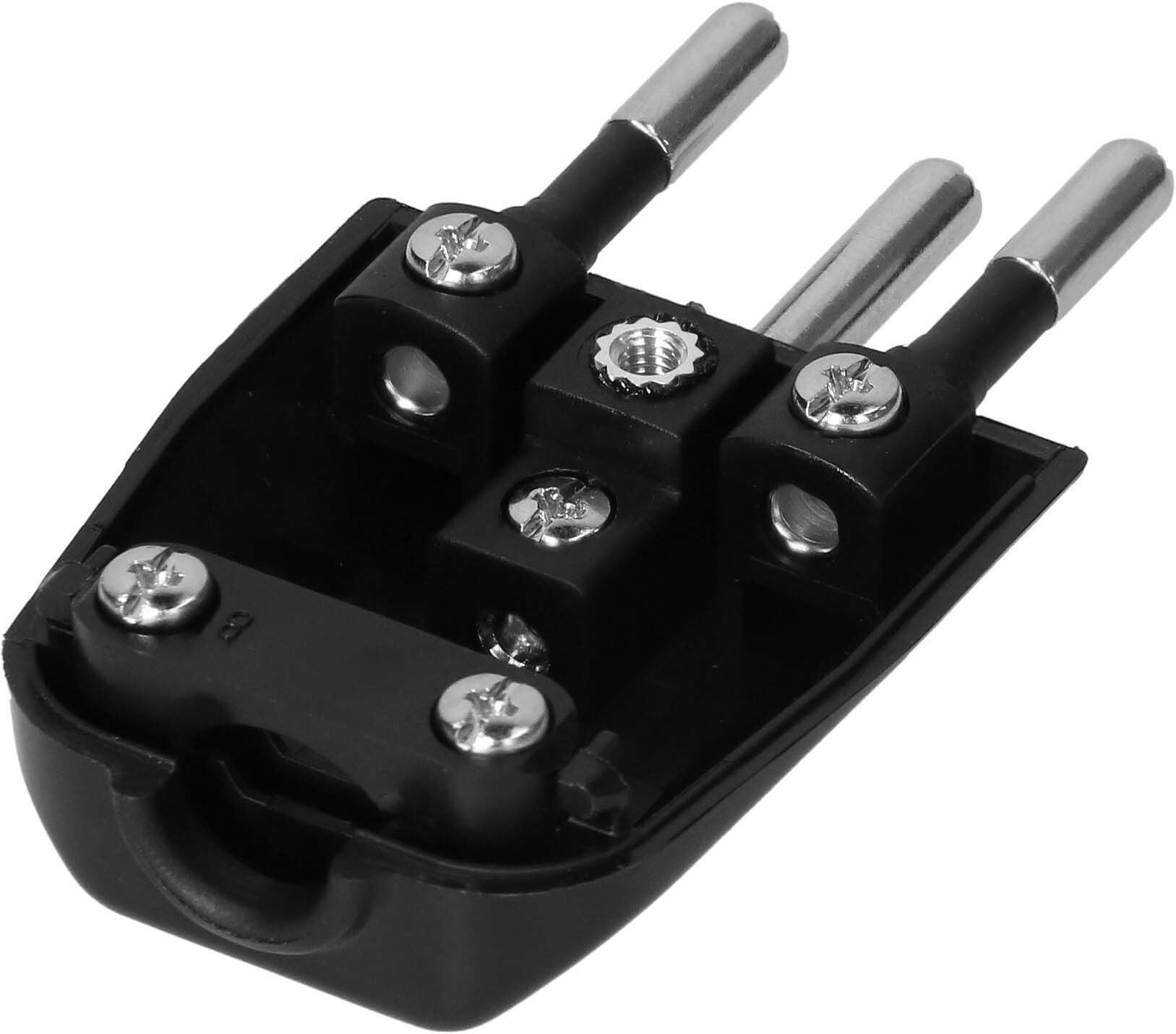 Stecker TH Typ 12 3-polig schwarz für Kabeldurchmesser 5.0-8.5mm