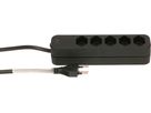 Steckdosenleiste Swiss Line 5x Typ13 schwarz