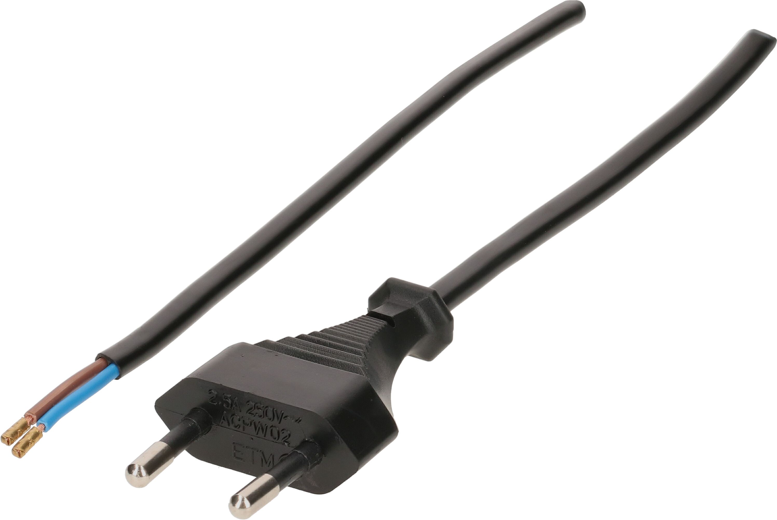 Câble Électrique Secteur 3m Noir