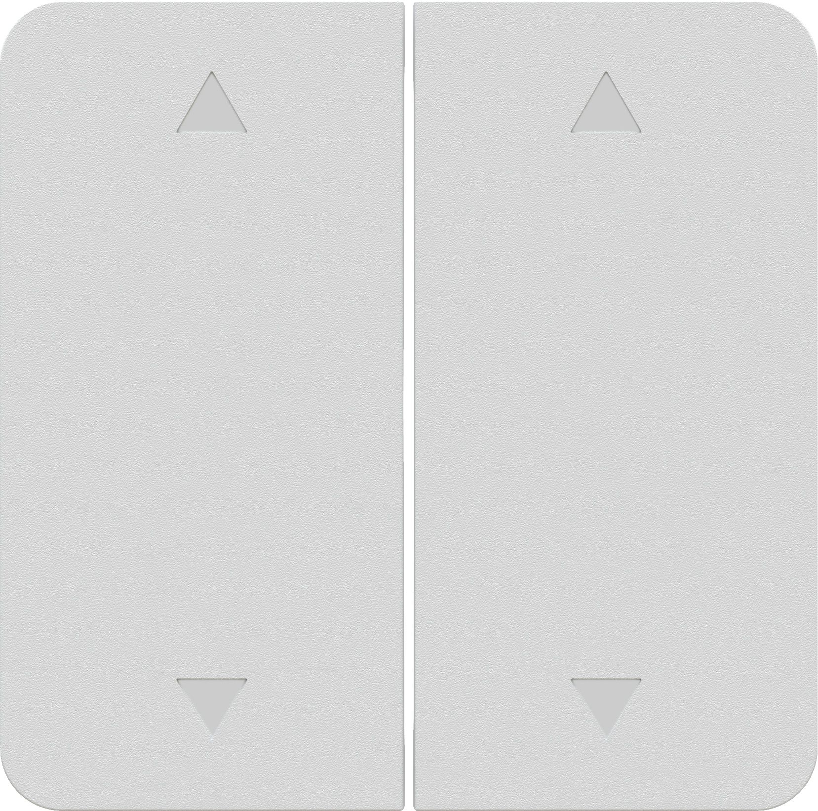 Doppel-Wippschalter/-taster 2x Storen Frontplatte priamos weiss