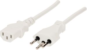 TD-CPU Cable H05VV-F3G0.75 1m white type 12/C13