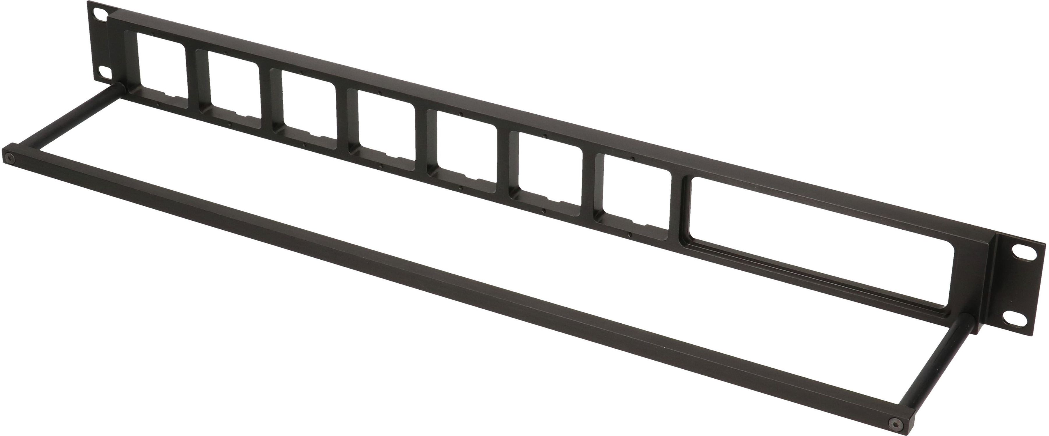 19 Zoll Panel 1HE ALU schwarz eloxiert