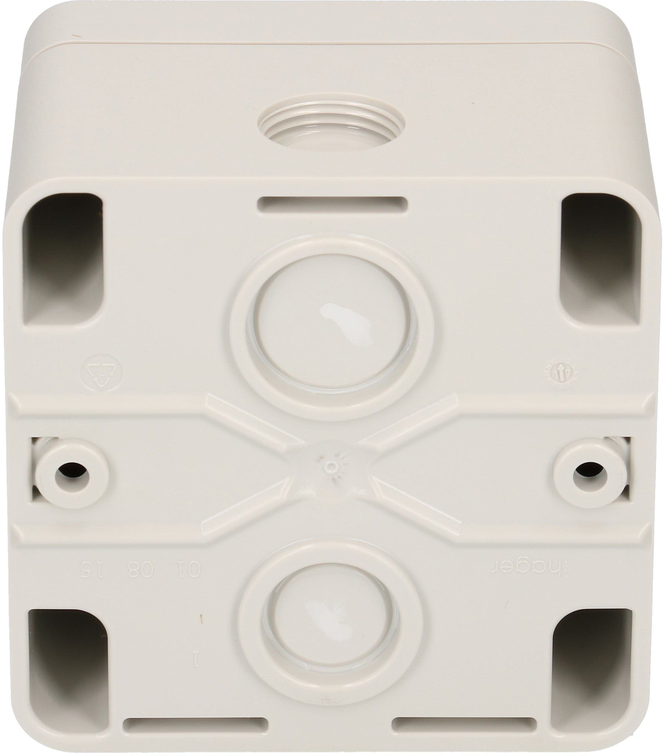 Druckschalter Schema 3 Gr.1x1 AP Robusto IP55 grau