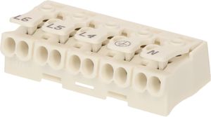 morsetti di collegamento LK 980-01/ 5 stampato = L6 L5 L4 terra N