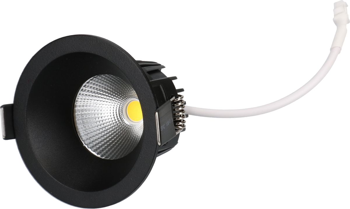 LED-Einbauspot "ATMO 68" DALI schwarz, 3000K, 600lm, 38°