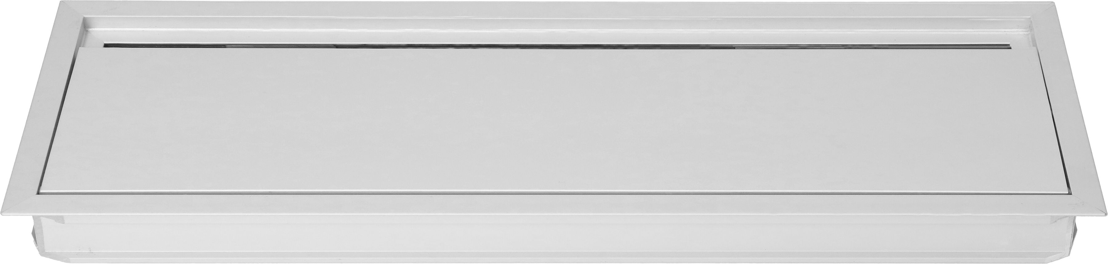 Kabeldurchführung 240mm eckig silber eloxiert