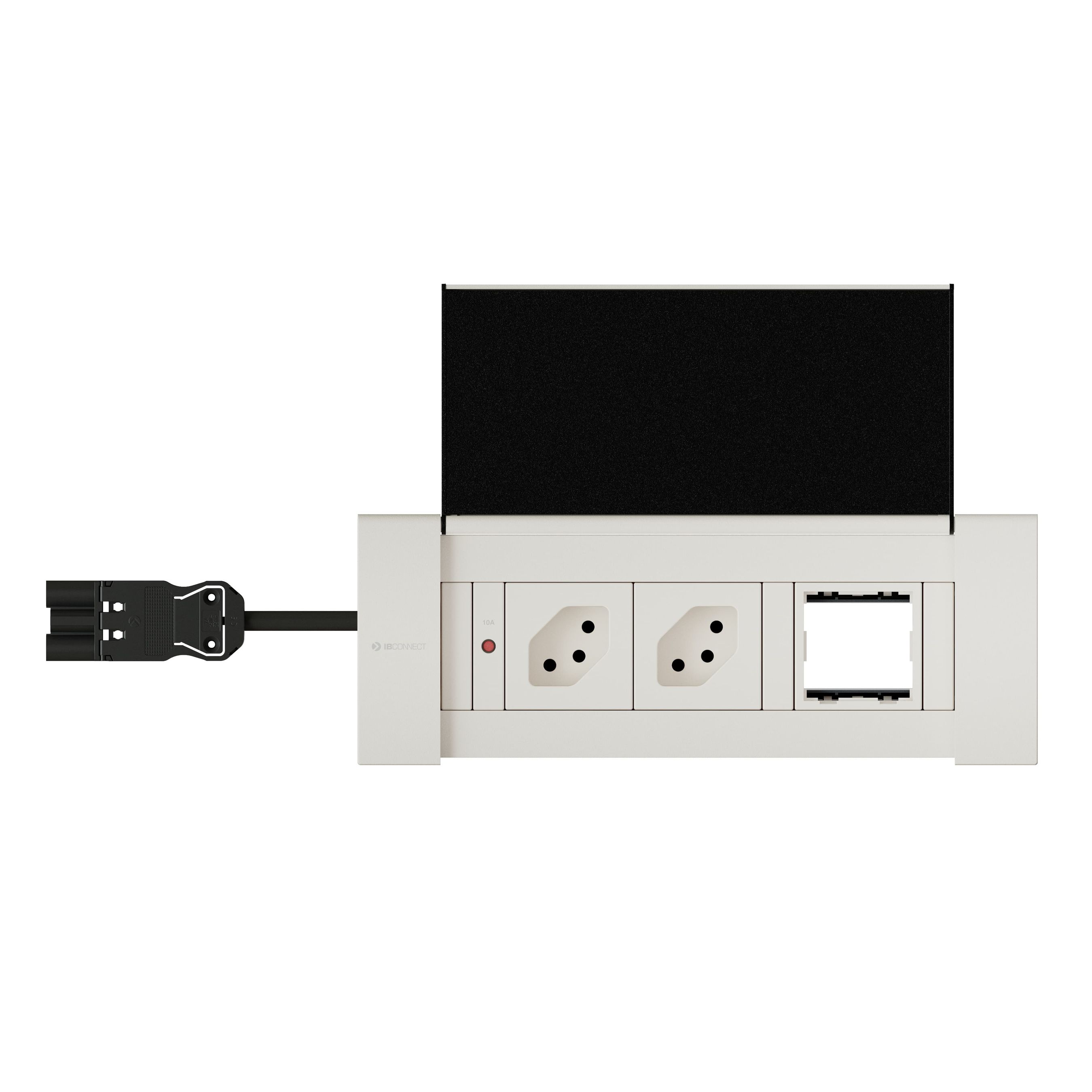 NEXO Steckdoseneinheit weiss 2x Typ 13 1x Leermodul