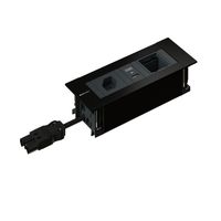 INTRO2.0 presa multipla nero 1x tipo 13 1x USB-A/C 1x vuoto