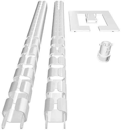 Kabelschlangen-Set Geoflex 1.25m weiss RAL9003