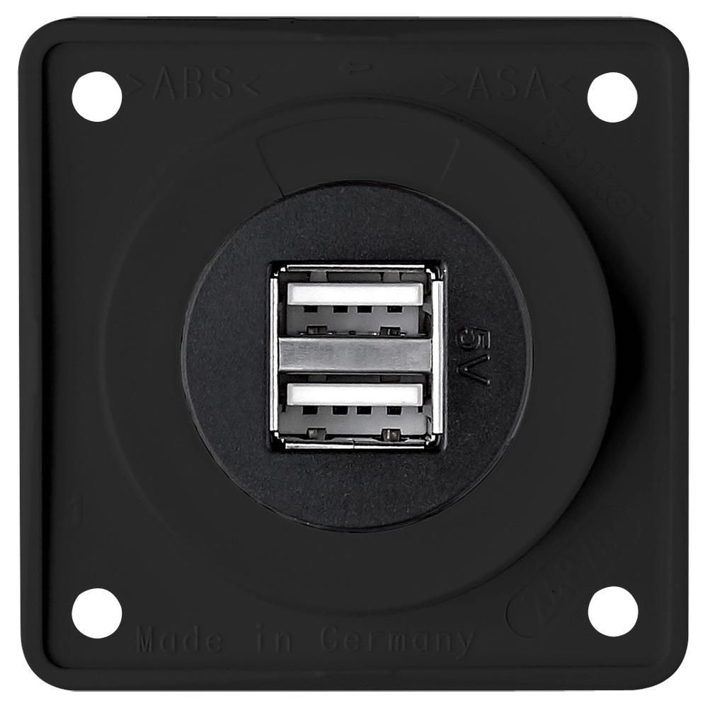 USB Ladesteckdose 2x USB-A 12V Integro anthrazit