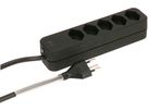 Steckdosenleiste Swiss Line 5x Typ13 schwarz