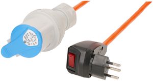 câble adaptateur type 12 +protection de surintensité / CEE16 15m