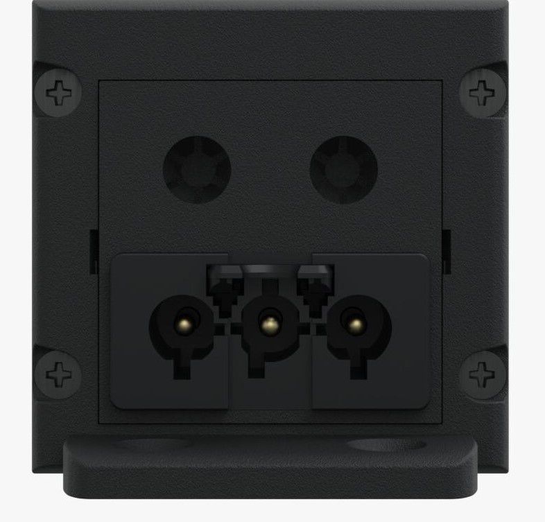 CUBO Steckdoseneinheit schwarz 4x Typ 13 1x USB-A/C