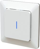 Druckschalter Schema 3 beleuchtet UP priamos weiss