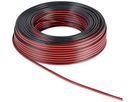 cavo per altoparlanti 2x0.75mm² 50m nero/rosso