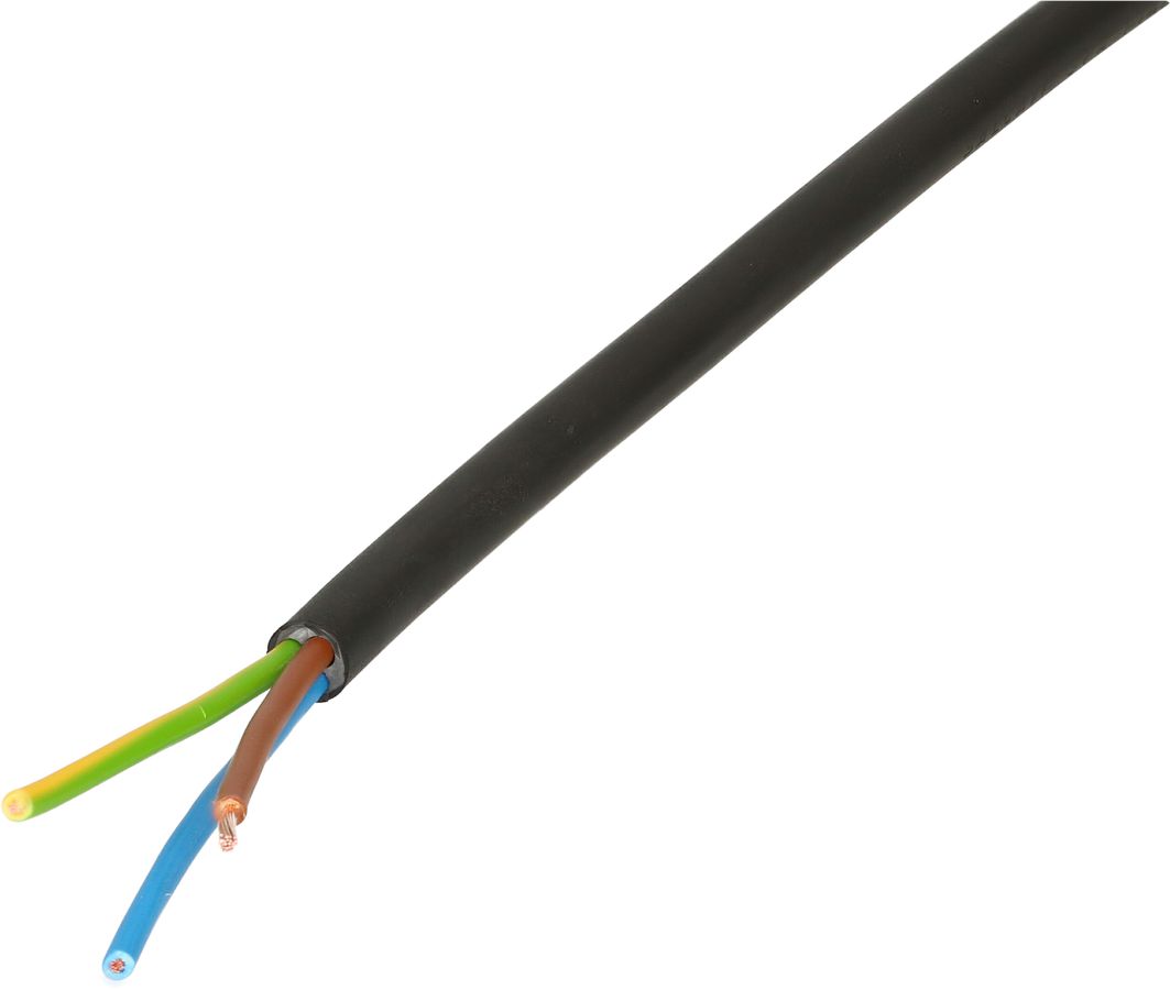 Cable H03VV-F3G0,75mm2 black