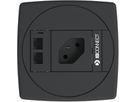 UNIT Steckdoseneinheit anthrazit 1x Typ 13 2x RJ45 Cat 6