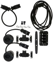 Twin Anschluss-Set ATOM Steckdoseneinheit schwarz Typ 13 USB-A/C