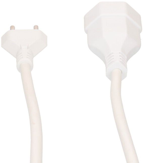 TD-Verlängerung H05VV-F3G1.5 3m weiss Typ 12 / Typ 13