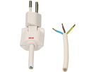 Cable cordset Clip-Clap H05VV-F3G1.0mm2 white