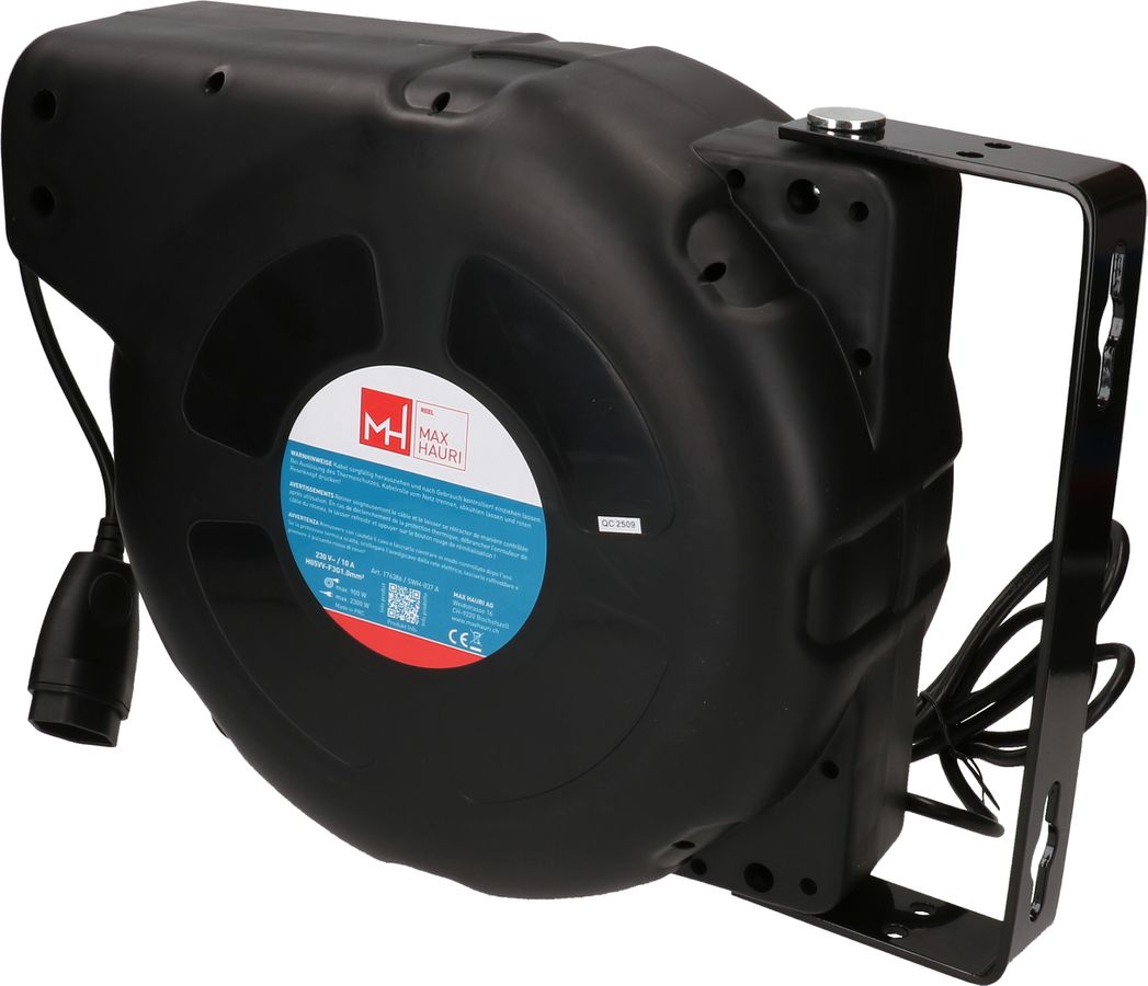 Automatische Kabelrolle 1x Typ 13 20m schwarz