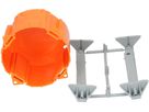 Boîte p. murs creux 1fois orange / jaune