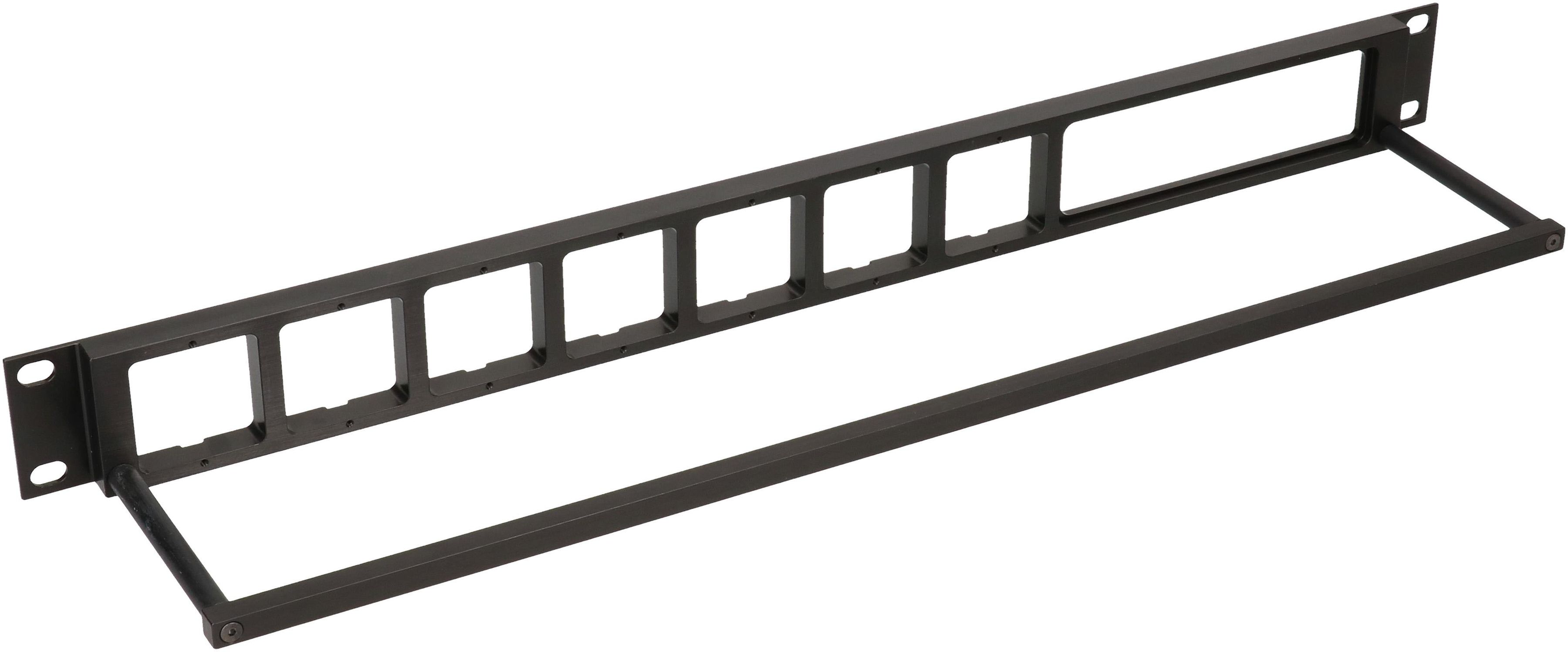 19 Zoll Panel 1HE ALU schwarz eloxiert