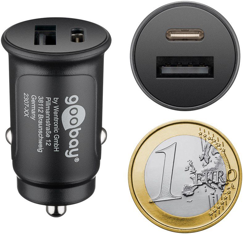 Caricatore rapido da auto USB-C PD compatto