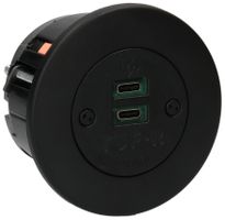 LIBERTY presa multipla Pip con 2x USB-C 150W nero