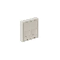 accessori multimediali 45x45 bianco copertura per 2x RJ45