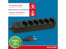 Steckdosenleiste Basic Line 6x Typ 13 sw Schalter 1.5m Green+Fair