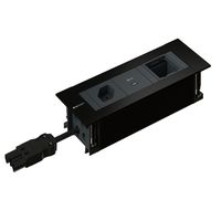 INTRO2.0 presa multipla nero 1x tipo 13 1x USB-C 60W 1x vuoto