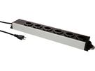 Steckdosenleiste Power Line 6x Typ 13 grau/schwarz 1.5m Magnet
