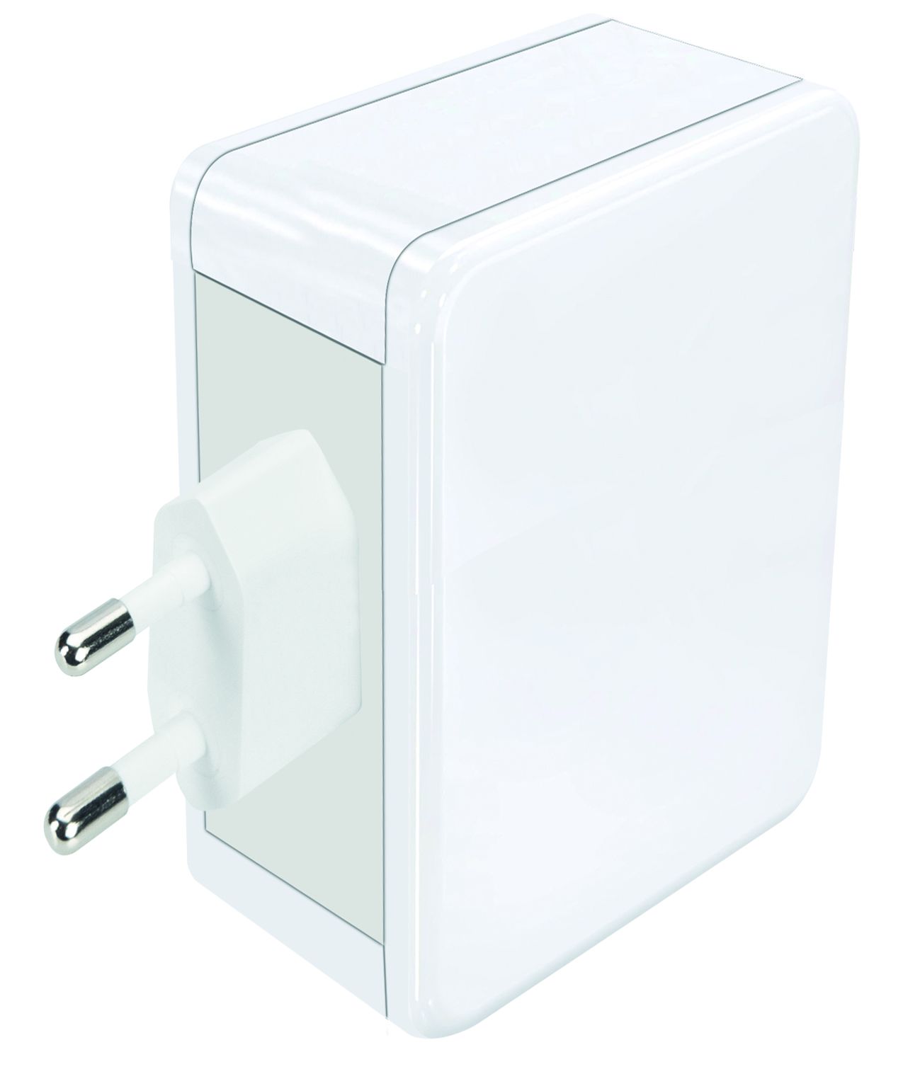 adattatore di ricarica rapida USB 2x USB-C PD 2x USB-A 65W bianco