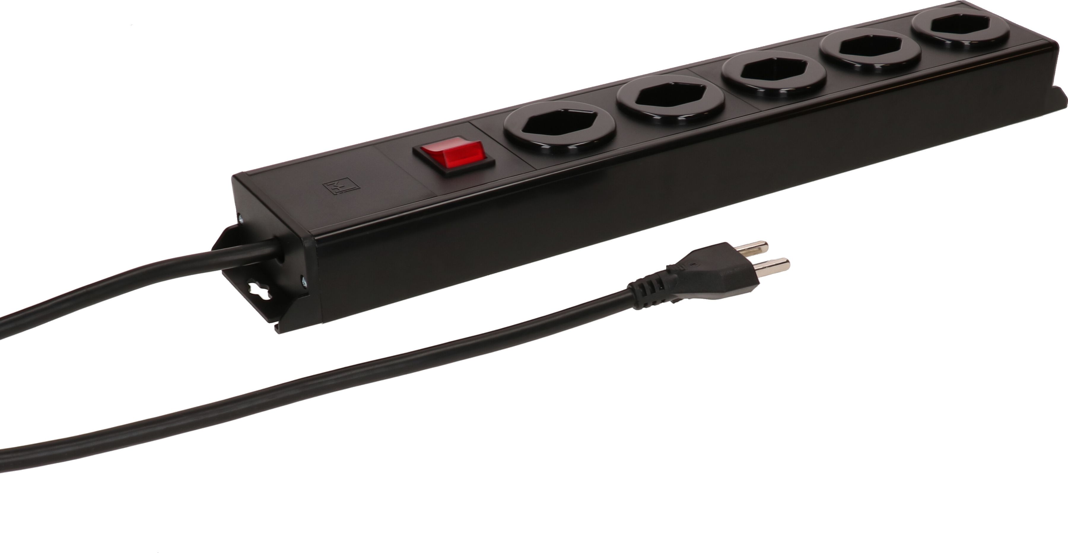 Steckdosenleiste Power Line 5x Typ 23 sw/sw Schalter 1.5m