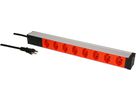 PDU 19" 8x Typ23 orange 1HE / reconnectable cable