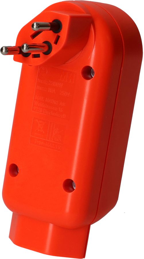 Multi adaptateur maxADAPTturn 2+1x type 13 orange fluo rot. BS