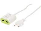 USB Charger 2.4A with Cord white
