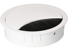 passe-câble rond blanc