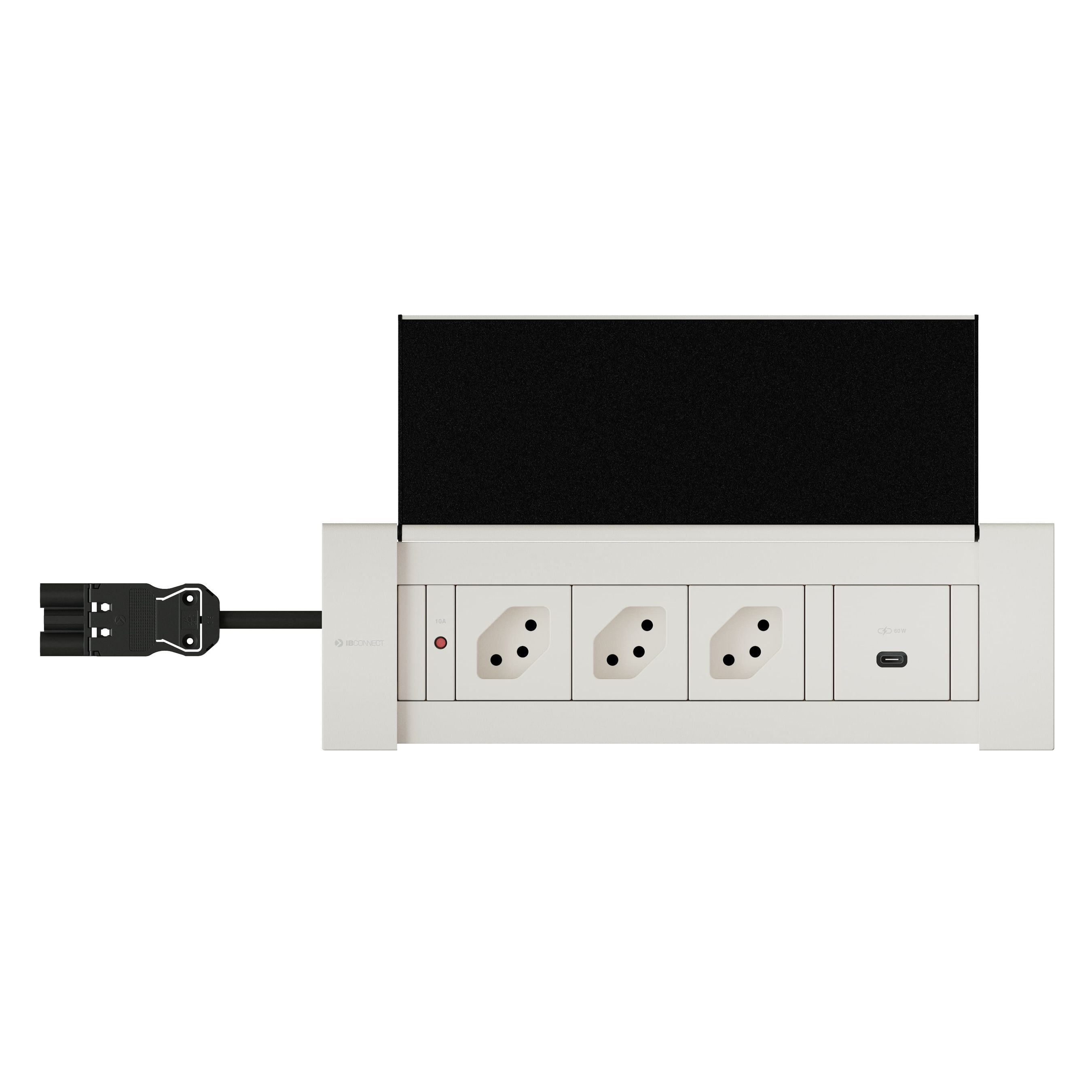 NEXO Steckdoseneinheit weiss 3x Typ 13 1x USB-C 60W